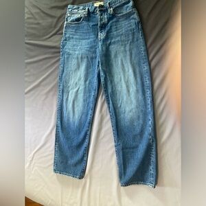 Madewell 26 low-slung straight leg jeans